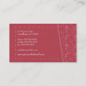 Visitekaartje naaigarens (Achterkant)