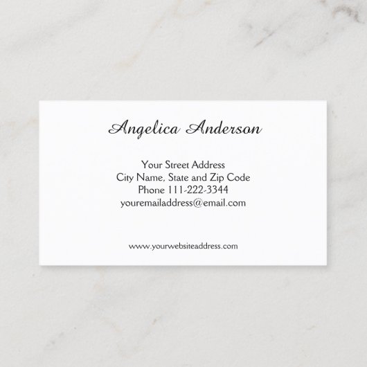 Visitekaartje naaimachine (Achterkant)