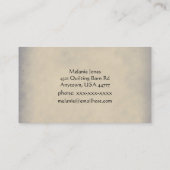 Visitekaartje  naaimachine (Achterkant)