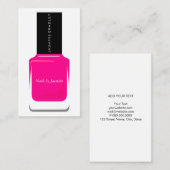 visitekaartje - Nail Pools warmroze (Voorkant / Achterkant)