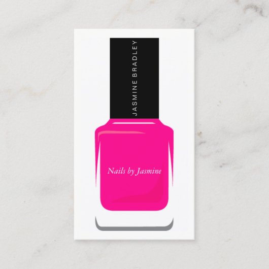 visitekaartje - Nail Pools warmroze (Voorkant)