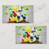 visitekaartje "Natuur Fantasy Trees" (Voorkant / Achterkant)