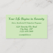 visitekaartje-Natuur Visitekaartje (Achterkant)