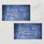Visitekaartje Navy Grunge (Voorkant / Achterkant)