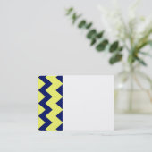 Visitekaartje Navy Yellow Chevrons (Staand voorkant)
