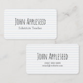 Visitekaartje notitieboek stijl (Voorkant / Achterkant)