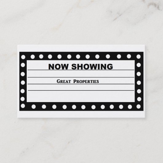 visitekaartje "Nu tonen" (Voorkant)