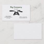 Visitekaartje olierijg (Voorkant / Achterkant)