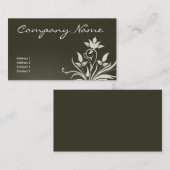 Visitekaartje olijfbladeren (Voorkant / Achterkant)