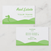 Visitekaartje onroerend goed (Voorkant / Achterkant)