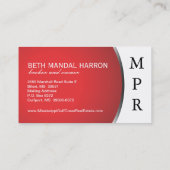 Visitekaartje onroerend goed (Achterkant)