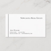 Visitekaartje onroerend goed (Achterkant)