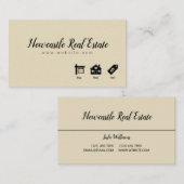 Visitekaartje onroerend goed (Voorkant / Achterkant)