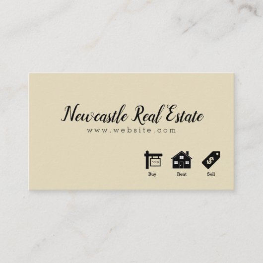 Visitekaartje onroerend goed (Voorkant)