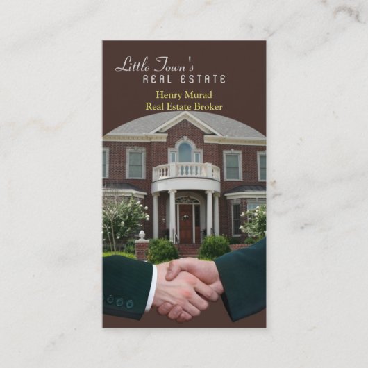 Visitekaartje onroerend goed (Voorkant)