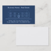 Visitekaartje onroerend goed: House Blueprint (Voorkant / Achterkant)