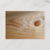 visitekaartje op onafgewerkt hout (Achterkant)