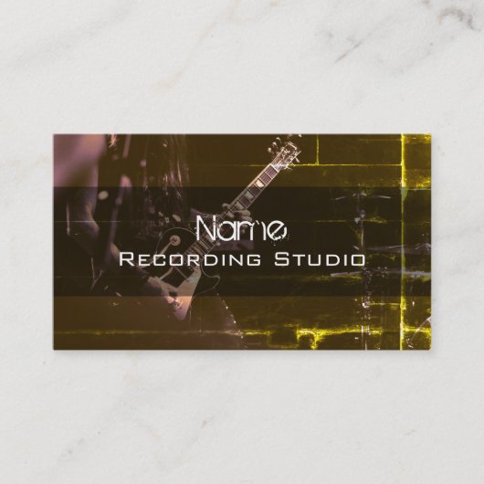 Visitekaartje Opname Studio (Voorkant)