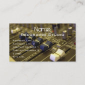 Visitekaartje Opname Studio (Voorkant)