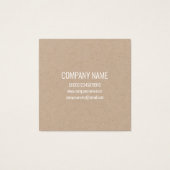 VISITEKAARTJE : " ORANJE BLOSSOM " : NATUURLIJK (Achterkant)