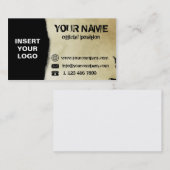 Visitekaartje oud papier (Voorkant / Achterkant)