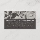 Visitekaartje | Oude  Kinderen op strand foto (Achterkant)