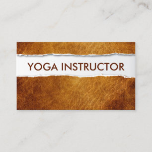 Visitekaartje oude papierYoga-instructeur