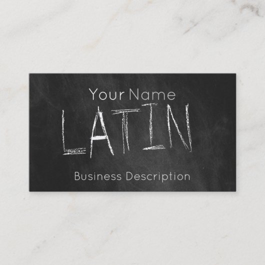 Visitekaartje over het schoolvak (Voorkant)