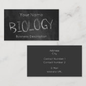 Visitekaartje over het schoolvak (Voorkant / Achterkant)