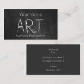 Visitekaartje over het schoolvak (Voorkant / Achterkant)