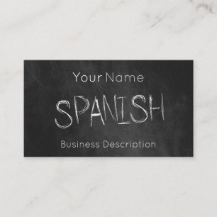 Visitekaartje over het schoolvak