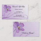 Visitekaartje Paarse Bloom (Voorkant / Achterkant)