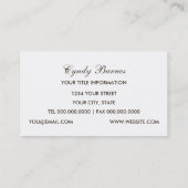 Visitekaartje Paarse druiven (Achterkant)