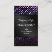 visitekaartje Paarse Kristal Bling Strass (Achterkant)