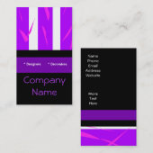 Visitekaartje Paarse Roze (Voorkant / Achterkant)