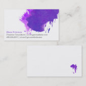 Visitekaartje Paarse verf (Voorkant / Achterkant)