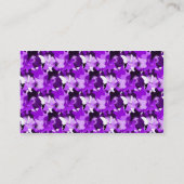 Visitekaartje Paarse vlinder (Achterkant)