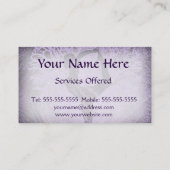 Visitekaartje Paarse Yoga-boom (Achterkant)