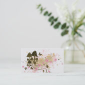 Visitekaartje paddenstoelen (Staand voorkant)