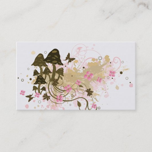 Visitekaartje paddenstoelen (Voorkant)