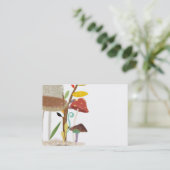 Visitekaartje paddenstoelen (Staand voorkant)