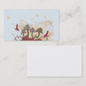 Visitekaartje paddenstoelen (Voorkant / Achterkant)