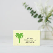 Visitekaartje palmboom logo (Staand voorkant)