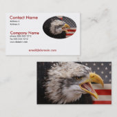 Visitekaartje patriottisch Eagle (Voorkant / Achterkant)