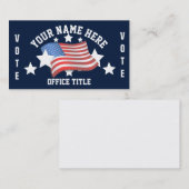 Visitekaartje Patriottische Sjabloon Campaign (Voorkant / Achterkant)