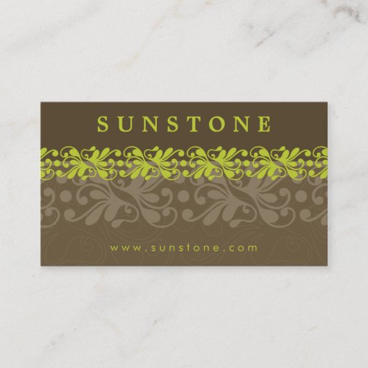 VISITEKAARTJE:: patterned Sunstone 1 Visitekaartje (Voorkant)