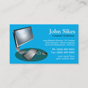 VISITEKAARTJE PC Repair Computer Technicia