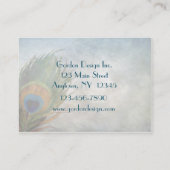 Visitekaartje Peacock (Achterkant)