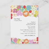 Visitekaartje Pearl Chubby Flower Damage-profiel (Achterkant)