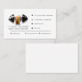 Visitekaartje "Personal Fitness Workout Trainer" (Voorkant / Achterkant)